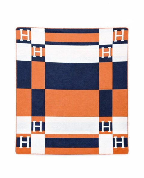 Koc SHP PARIS HOME granatowy / pomarańczowy