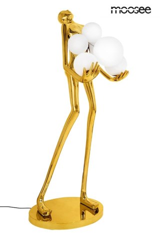 Lampa podłogowa HUMAN GOLD PREMIUM, złota, nowoczesna