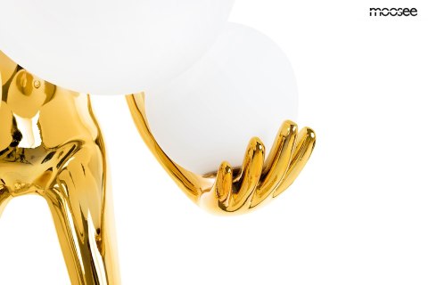 Lampa podłogowa HUMAN GOLD PREMIUM, złota, nowoczesna