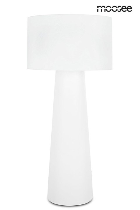 Lampa podłogowa KAS 200 cm biała tkanina