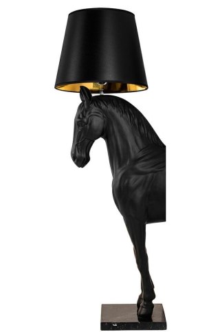 Lampa podłogowa KOŃ HORSE STAND S czarna - włókno szklane, 120cm