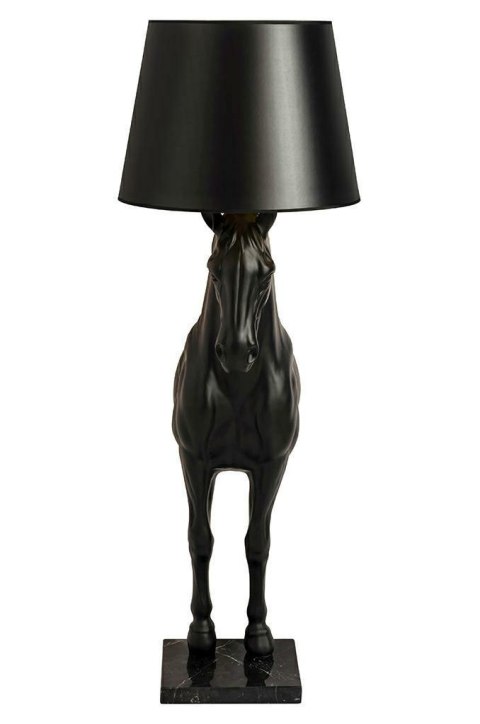 Lampa podłogowa KOŃ HORSE STAND S czarna - włókno szklane, 120cm