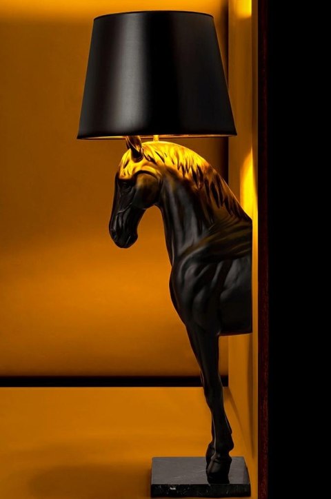 Lampa podłogowa KOŃ HORSE STAND S czarna - włókno szklane, 120cm