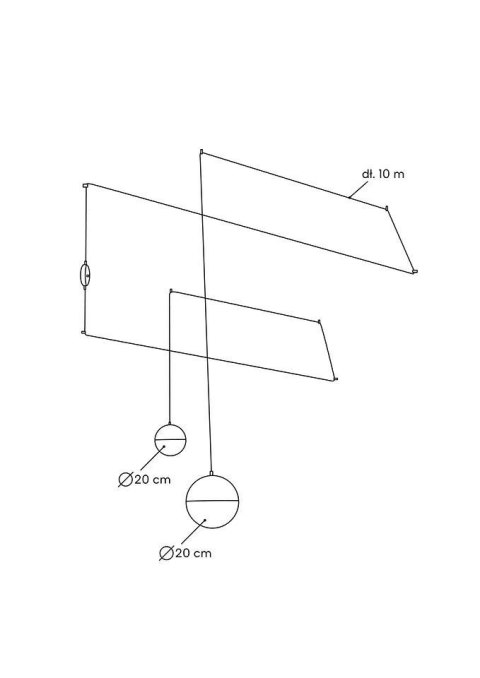 Lampa ścienna BOWL DUO czarna