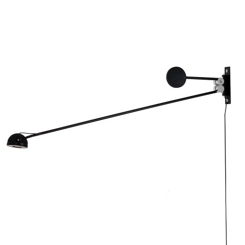 Lampa ścienna GEAR czarna
