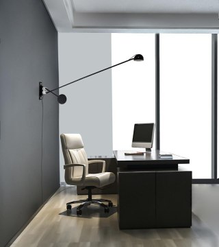 Lampa ścienna GEAR czarna