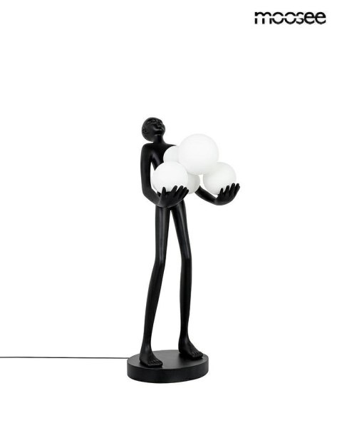 Lampa stołowa 83 cm HUMAN PREMIUM czarna