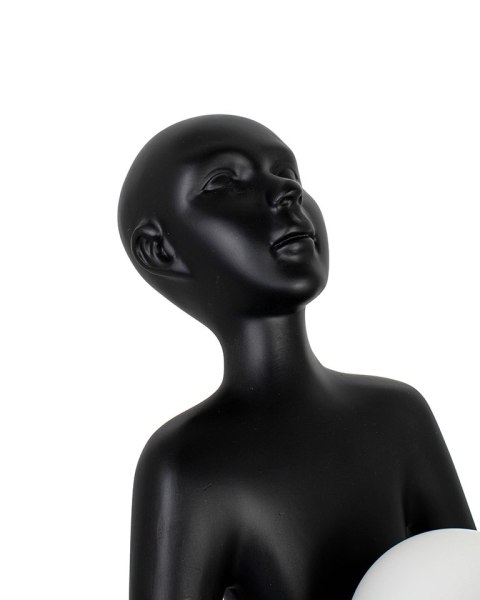 Lampa stołowa 83 cm HUMAN PREMIUM czarna