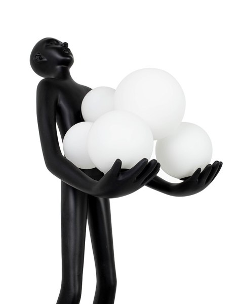 Lampa stołowa 83 cm HUMAN PREMIUM czarna