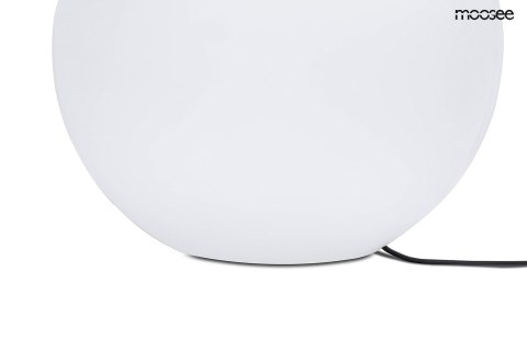 Lampa stołowa UOMO 35 złota, kula biała, human