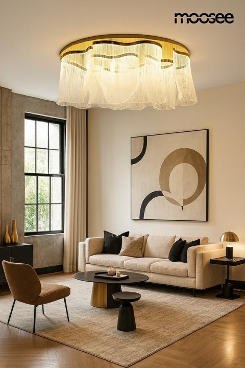 Lampa sufitowa / plafon FIREFLY 180 złota