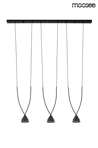 Lampa wisząca ATLAS 3 czarna