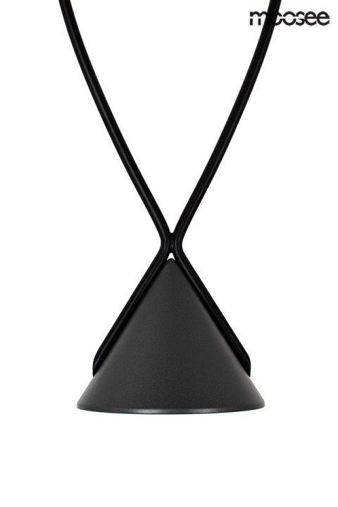 Lampa wisząca ATLAS 3 czarna