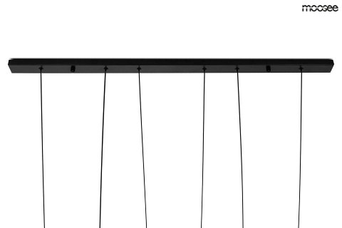 Lampa wisząca ATLAS 3 czarna