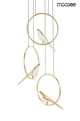 Lampa wisząca BIRD DISC złota