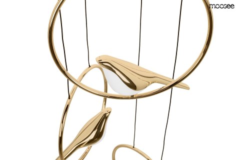 Lampa wisząca BIRD DISC złota