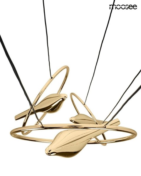 Lampa wisząca BIRD DISC złota
