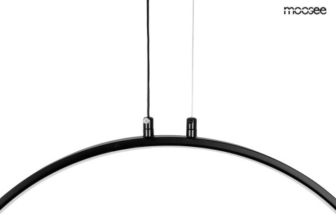 Lampa wisząca 275 cm x 105 cm CIRCULO SIX czarna
