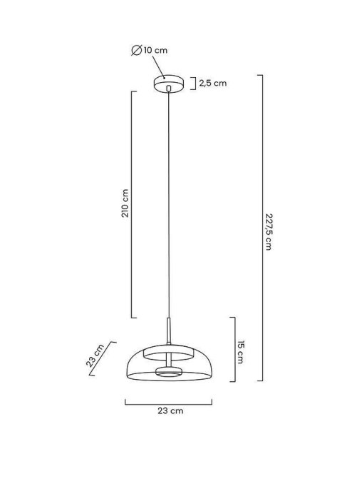 Lampa wisząca EDEN złota