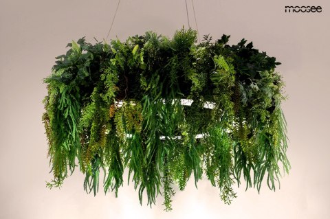 Lampa wisząca GARDENS 120 cm czarna, rośliny