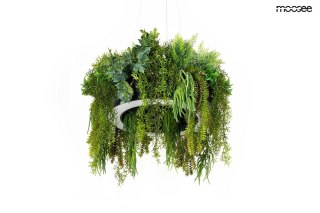 Lampa wisząca GARDENS 50 cm czarna, rośliny