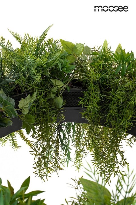 Lampa wisząca GARDENS 50 cm czarna, rośliny