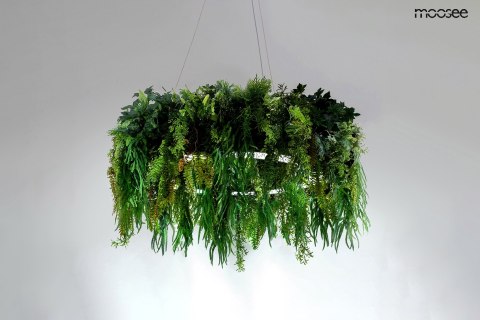 Lampa wisząca GARDENS 50 cm czarna, rośliny