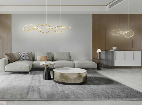 Lampa wisząca JAZZ 3 złota