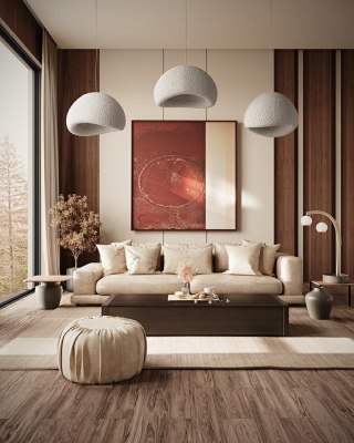 Lampa wisząca NEST 80 biała