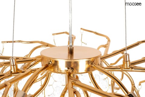 Lampa wisząca RIVIERA 80 złota / clear