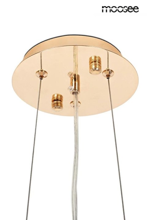 Lampa wisząca RIVIERA 80 złota / clear