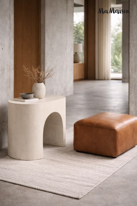 MaMaison stolik pomocniczy/nocny ICARO 71 beżowy / drewno japandi