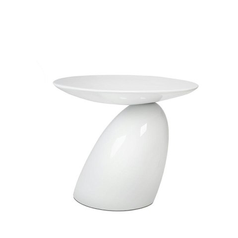 Stolik kawowy/pomocniczy FUNGO biały gloss - włókno szklane