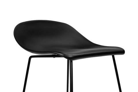 Krzesło barowe hoker ROLF czarne 76