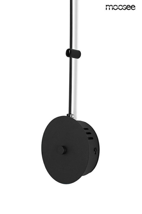 Lampa ścienna FLAT 3 czarna