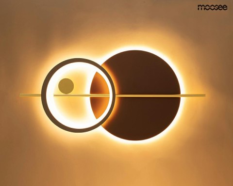 Lampa ścienna MOONS złota