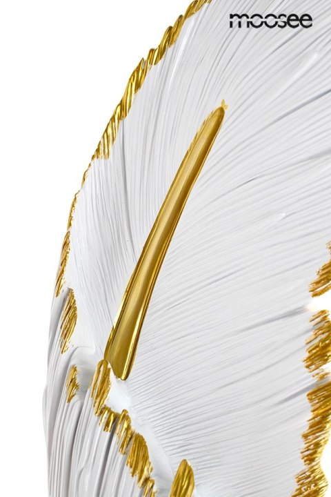 Lampa ścienna PIÓRKO biała / złota