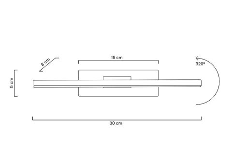 Lampa ścienna REM czarna