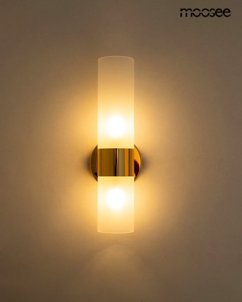 Lampa ścienna TUBS złota