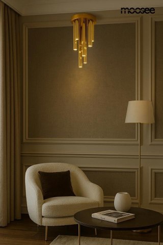 Lampa sufitowa / plafon ORGANO 20 złota