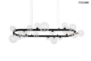 Lampa wisząca ALURE OVAL 120 czarna