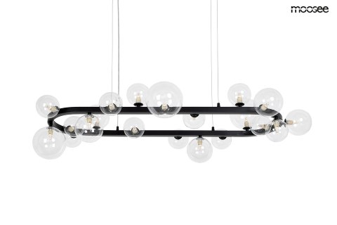 Lampa wisząca ALURE OVAL 120 czarna