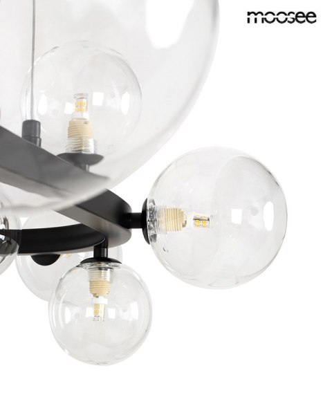 Lampa wisząca ALURE OVAL 120 czarna