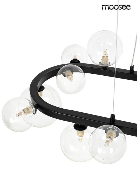 Lampa wisząca ALURE OVAL 120 czarna