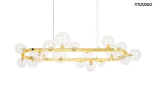 Lampa wisząca ALURE OVAL 120 złota