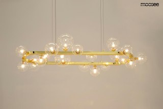 Lampa wisząca ALURE OVAL 120 złota