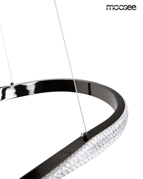 Lampa wisząca ANILLO 120 czarny chrom