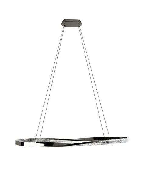 Lampa wisząca ANILLO 120 czarny chrom