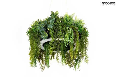 Lampa wisząca GARDENS 70 cm czarna, rośliny