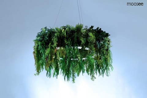 Lampa wisząca GARDENS 70 cm czarna, rośliny